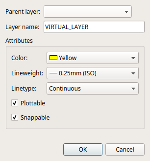 QCAD Professional layer adding dialog window